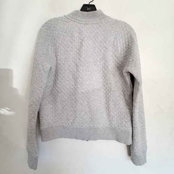 Brooks Brothers Heather Gray Cotton Full Zip Long Sleeve Sweater Jacket Sz Small - Picture 3 of 12